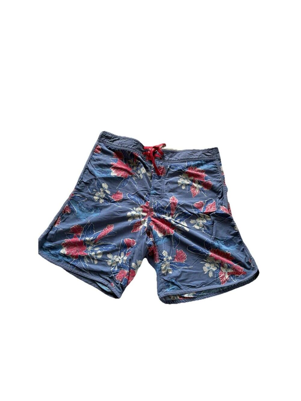 Patagonia Men's Scallop Hem Stretch Wavefarer Boardshorts 18" Trunks Size 35